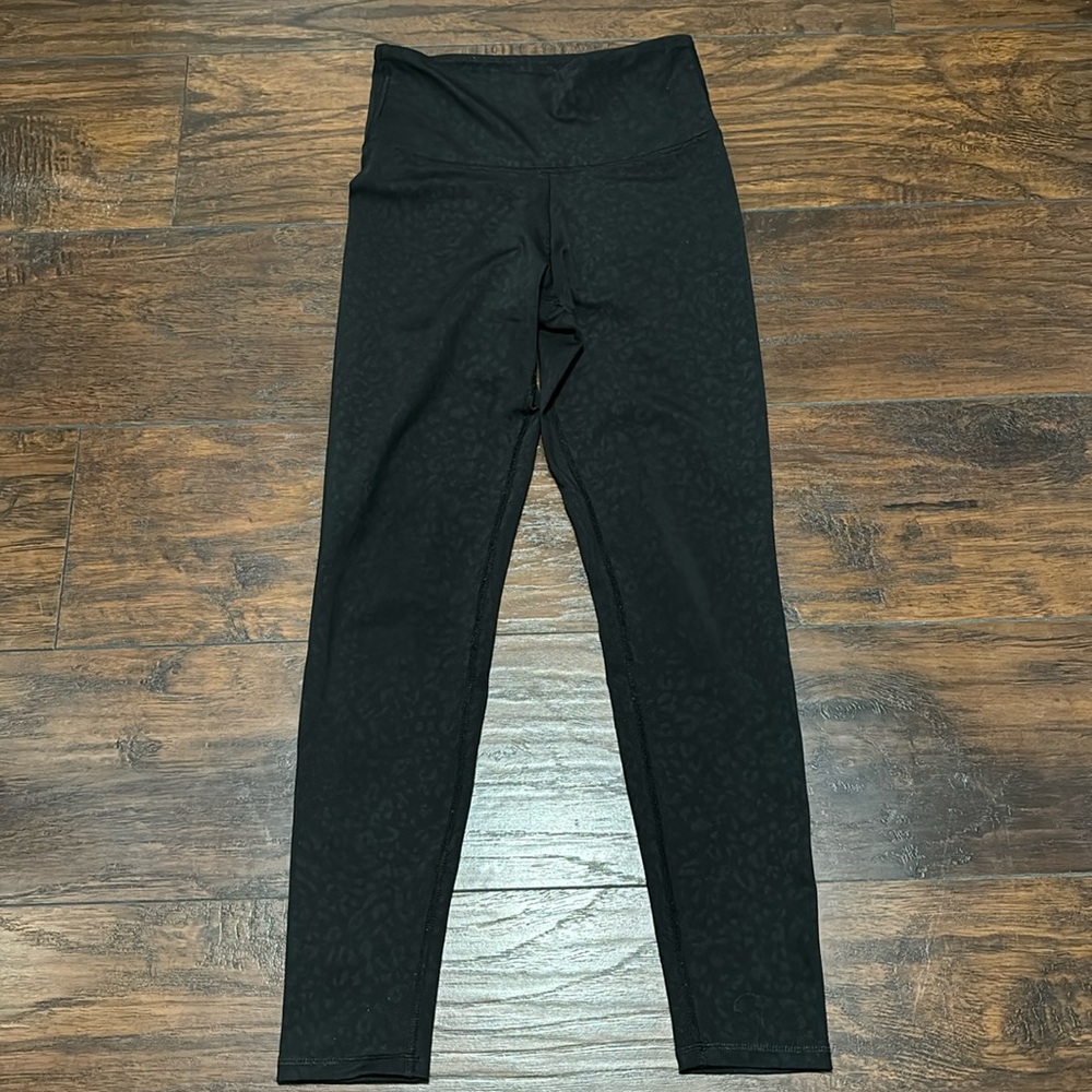 Marika black cheetah print athletic leggings